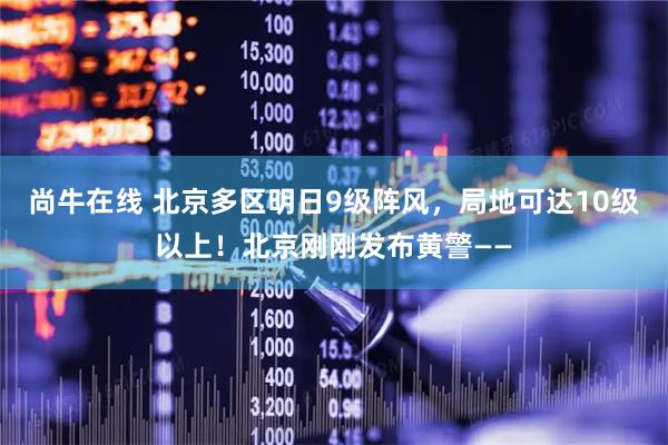 尚牛在线 北京多区明日9级阵风，局地可达10级以上！北京刚刚发布黄警——